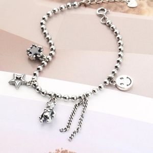 Sterling Silver Teddy Bear Bracelet